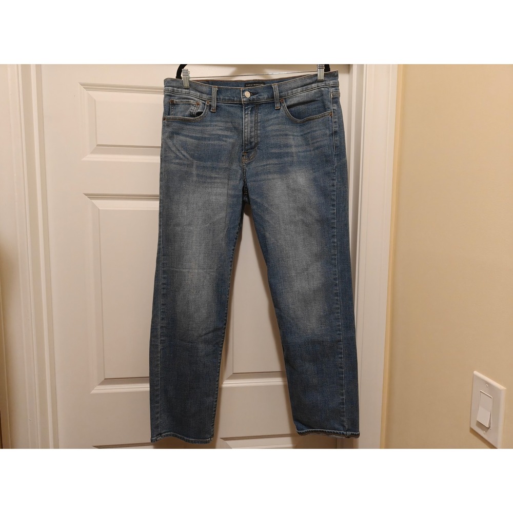 Lucky Brand 221 Straight Leg Mens Jeans Medium Wash Blue 36x32 7MP1967T1